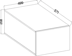 Meble Kuchenne></noscript>Lempert Wisząca szafka kuchenna uchylna 50 cm ANES kaszmir
