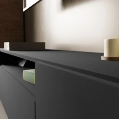 Szafki Rtv></noscript>Arton Wisząca szafka RTV 200 cm nowoczesna LANTOS do salonu grafit