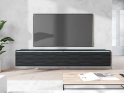 Szafki Rtv></noscript>BRATEX Wisząca szafka RTV 180 cm we wzorze fali BROMI