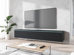 Szafki Rtv></noscript>BRATEX Wisząca szafka RTV 180 cm we wzorze fali BROMI