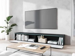 Szafki Rtv></noscript>BRATEX Wisząca szafka RTV 180 cm we wzorze fali BROMI