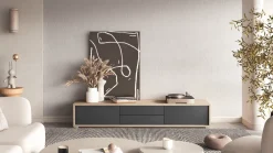 Szafki Rtv></noscript>Helvetia Wisząca szafka RTV 180 cm z szufladami FRIDA