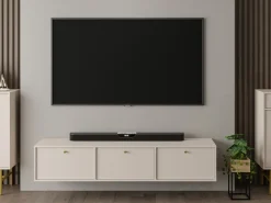 Zestawy Mebli Do Salonu|Szafki Rtv>Lempert Wisząca szafka RTV pod telewizor 180 cm TOKEN beż piaskowy