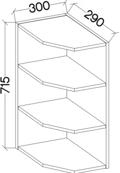 Meble Kuchenne></noscript>Lempert Wiszący regał kuchenny 15 cm MARGARET