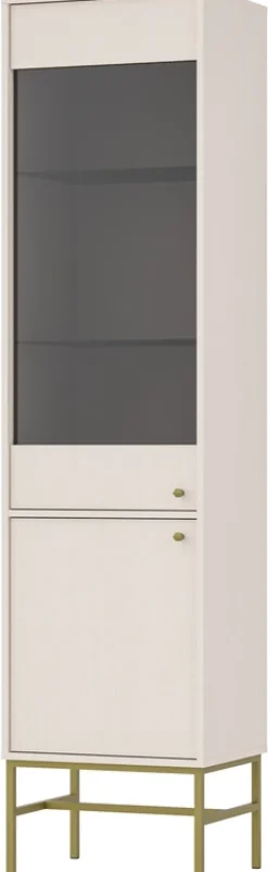 Witryny>Lempert Witryna do nowoczesnego salonu 52 cm TOKEN beż piaskowy