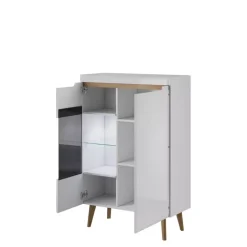 Witryny>PIASKI Witryna do salonu RENI dąb artisan