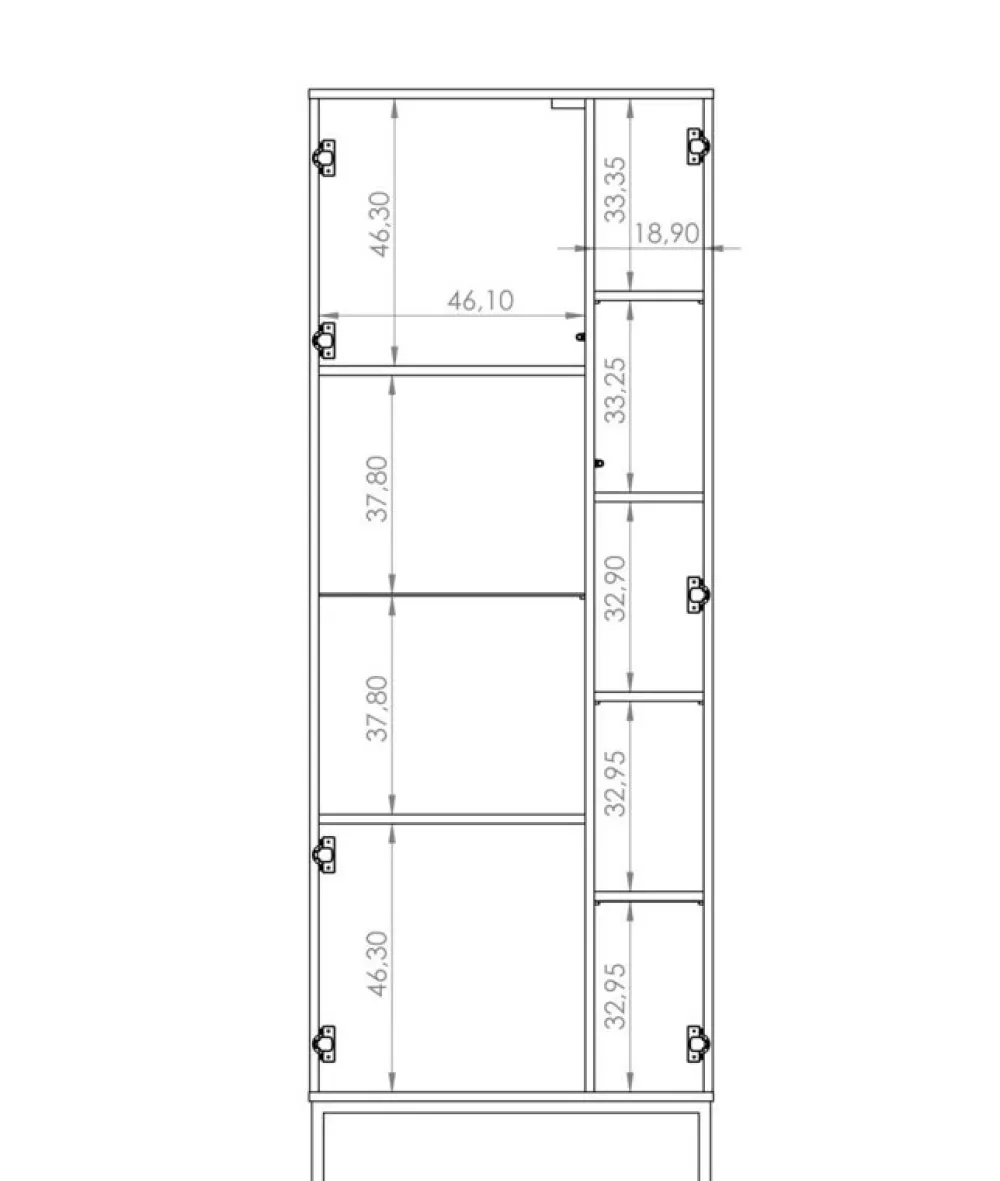 Zestawy Mebli Do Salonu|Witryny>GiB Meble Witryna do salonu QUARTE Biała
