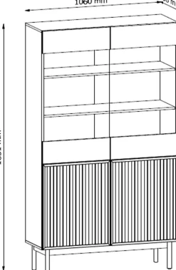 Zestawy Mebli Do Salonu|Witryny></noscript>GAŁA MEBLE Witryna do salonu SOLVO z przeszklonym frontem dąb cremona