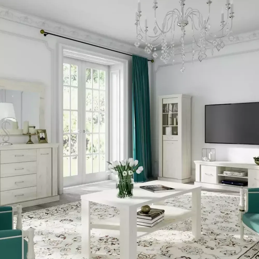 Witryny>JARSTOL Witryna do salonu w stylu klasycznym ALISANE