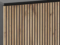 Witryny></noscript>PIASKI Witryna do salonu z przeszklonym frontem oświetlenie LED SEWILLA