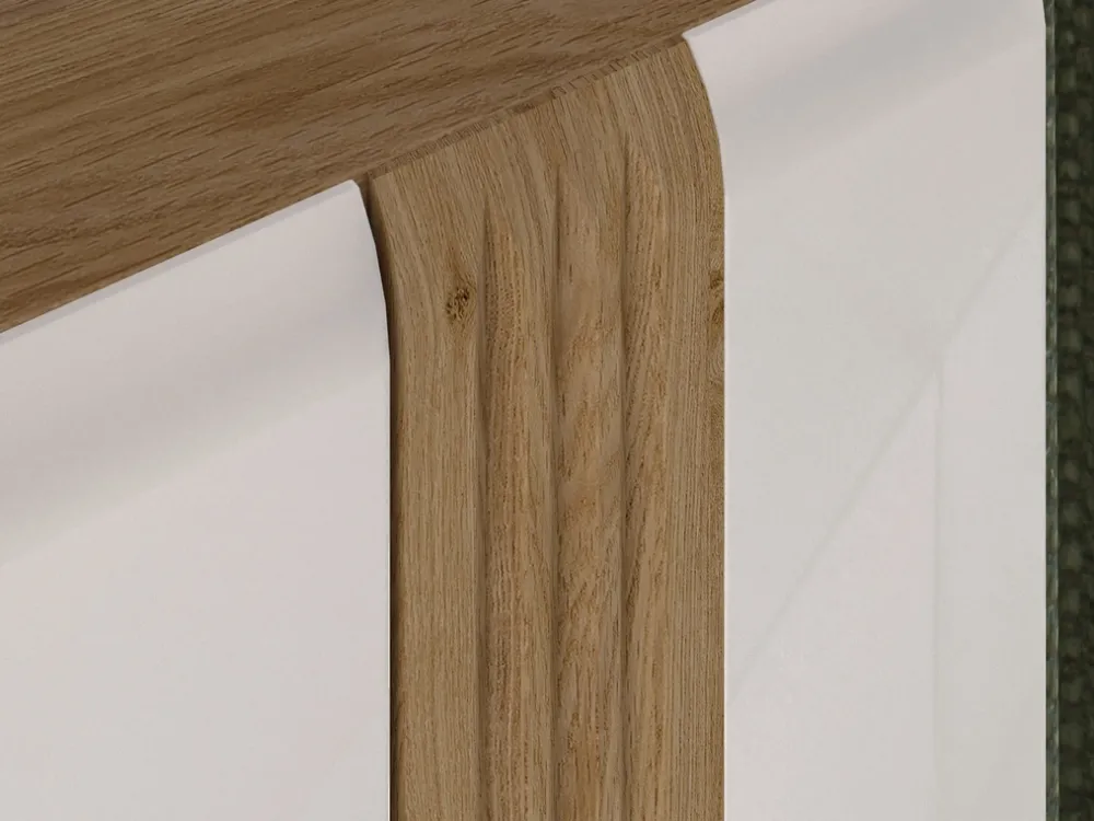 Zestawy Mebli Do Salonu|Witryny>ML Meble Witryna do salonu ze szklanymi półkami 65 cm ADAGIO biały połysk