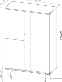 Zestawy Mebli Do Salonu|Witryny></noscript>GiB Meble Witryna do salonu ze szklanymi półkami 90 cm PULSE jodełka