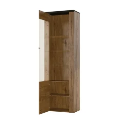 Zestawy Mebli Do Salonu|Witryny>Helvetia Witryna stojąca duża LARONA dąb riviera jasny