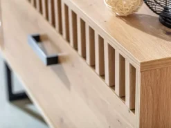 Zestawy Mebli Młodzieżowych|Witryny></noscript>DOMEL Witryna w stylu nowoczesnym LAMELIX dąb artisan