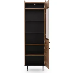 Witryny>GiB Meble Witryna ze szklanymi półkami VIVIENNE