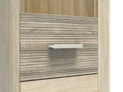 Meble Młodzieżowe|Zestawy Mebli Do Salonu></noscript>ML Meble Witryna ze szklanymi półkami 55 cm CASTEL dąb sonoma