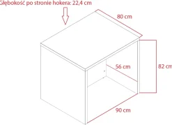 Meble Kuchenne></noscript>Stolkar Wolnostojąca wyspa kuchenna 98 cm dąb wotan