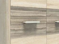 Zestawy Mebli Do Salonu|Zestawy Mebli Młodzieżowych></noscript>ML Meble Wąska komoda dwudrzwiowa z półkami 92 cm CASTEL dąb sonoma