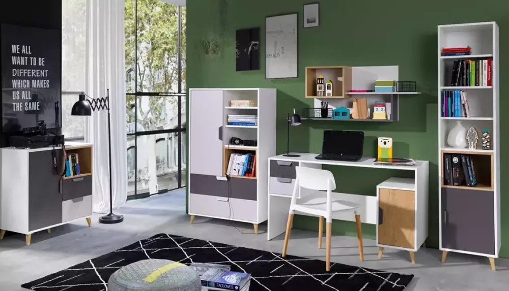 Meble Młodzieżowe|Zestawy Mebli Młodzieżowych>JUREK Wąski regał 41 cm JORK