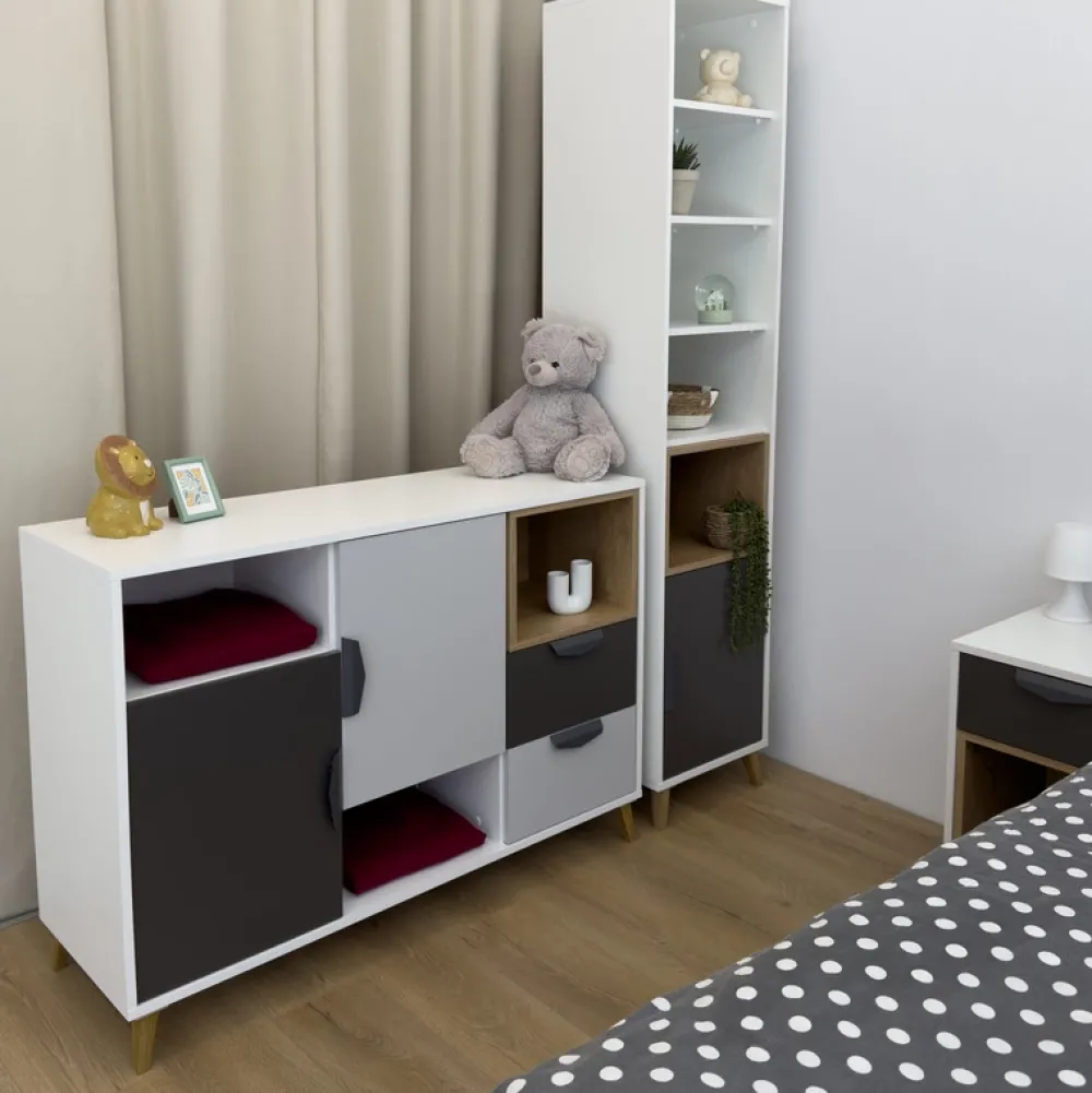 Meble Młodzieżowe|Zestawy Mebli Młodzieżowych>JUREK Wąski regał 41 cm JORK