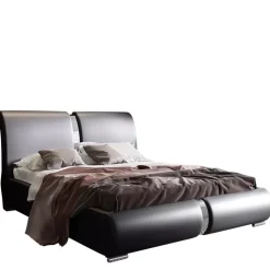 Łóżka Dwuosobowe|Łóżka Tapicerowane></noscript>Gruszka Wygodne łóżko tapicerowane 200x200 czerwona ekoskóra IZMIR