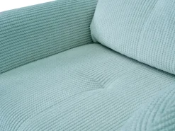 Fotele></noscript>LASKI Wygodny sztruksowy fotel do salonu OBLAK