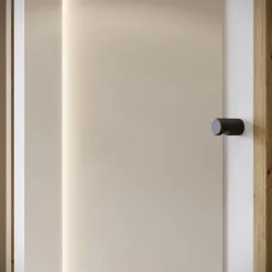 Garderoby></noscript>BRATEX Wysoka garderoba do przedpokoju 90 cm DORANO dąb artisan/biały