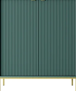 Komody>PIASKI Wysoka komoda dwudrzwiowa z półkami 104 cm AVANTI półki labrador