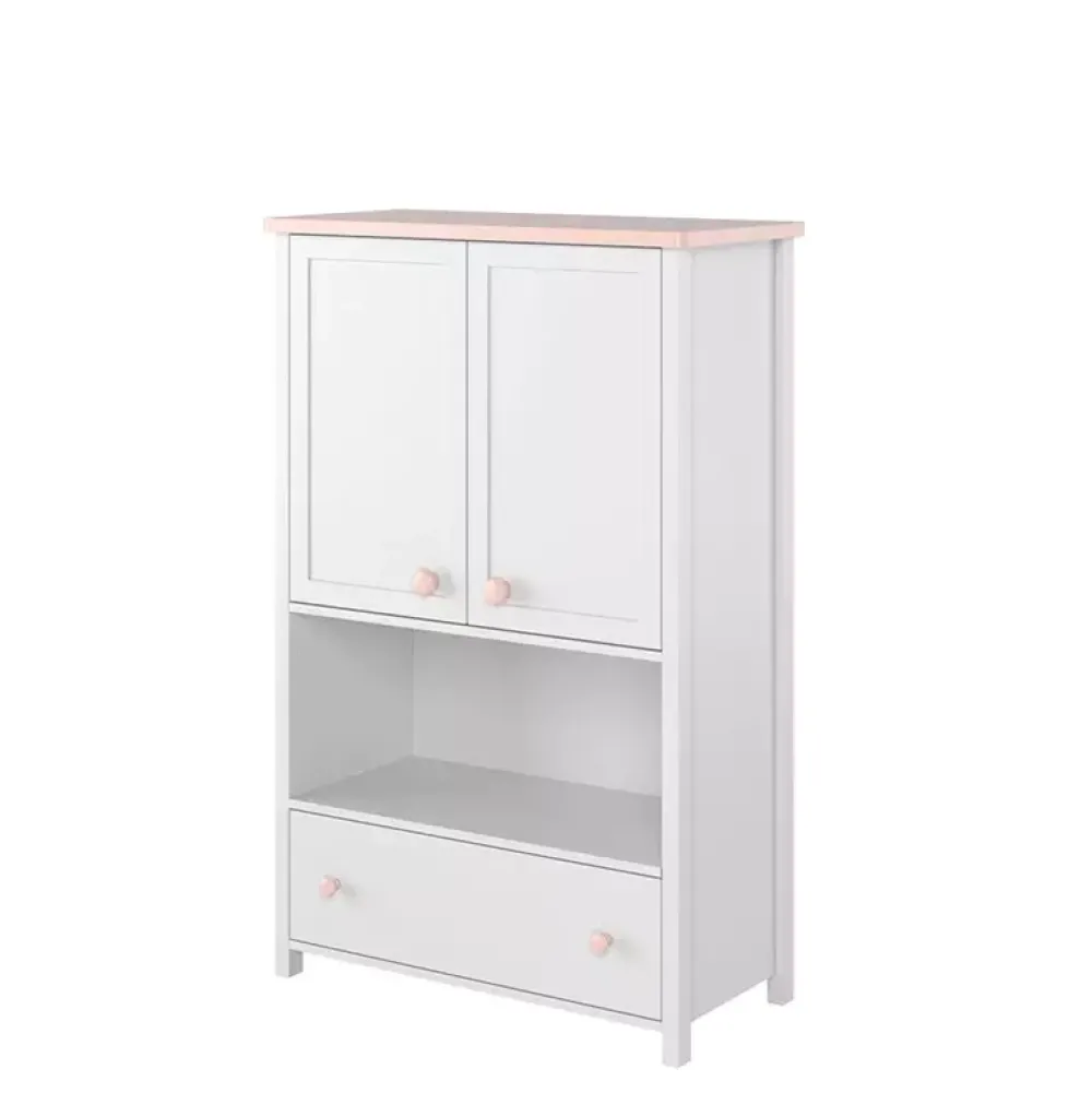 Meble Dla Dzieci|Zestawy Mebli Dziecięcych>lenart. Wysoka komoda dziecięca z drzwiami LUNA