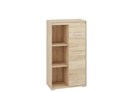 Zestawy Mebli Do Salonu|Zestawy Mebli Młodzieżowych></noscript>ML Meble Wysoka komoda z drzwiami 69 cm AVO dąb sonoma