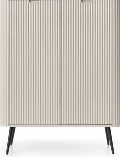 Komody>PIASKI Wysoka nowoczesna komoda do salonu 103 cm ZENIT kaszmir