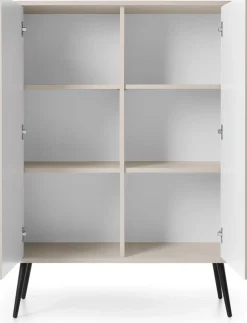 Komody>PIASKI Wysoka nowoczesna komoda do salonu 103 cm ZENIT kaszmir