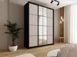 Szafy Trzydrzwiowe|Szafy Do Przedpokoju></noscript>BROMARKT Wysoka szafa przesuwna do sypialni 180 cm z lustrem EDGE MAX