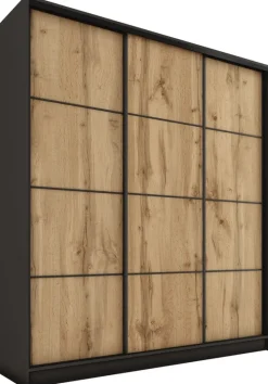 Zestawy Mebli Do Przedpokoju|Szafy Trzydrzwiowe>BROMARKT Wysoka szafa przesuwna do sypialni 180 cm LOFT MAX