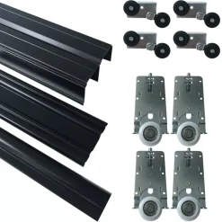 Szafy Trzydrzwiowe|Szafy Do Przedpokoju></noscript>BROMARKT Wysoka szafa przesuwna z lustrem 150 cm do sypialni EDGE MAX