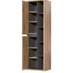 Meble Łazienkowe|Szafki Łazienkowe>COMAD Wysoka szafka łazienkowa z otwartymi półkami DREX