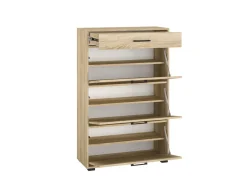 Szafki Na Buty|Zestawy Mebli Do Przedpokoju>ML Meble Wysoka szafka na buty 80 cm CARO dąb sonoma