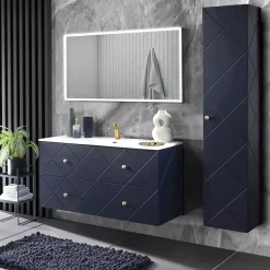 Meble Łazienkowe|Szafki Łazienkowe></noscript>COMAD Wysoka szafka wisząca do łazienki 35 cm ELANISE