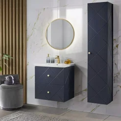 Meble Łazienkowe|Szafki Łazienkowe></noscript>COMAD Wysoka szafka wisząca do łazienki 35 cm ELANISE