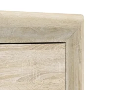 Meble Młodzieżowe|Zestawy Mebli Do Salonu></noscript>ML Meble Wysoka witryna 85 cm ze szklanymi półkami CASTEL dąb sonoma