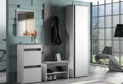 Szafki Na Buty></noscript>ML Meble Wysoka wąska szafka na buty do przedpokoju 50 cm HYGA