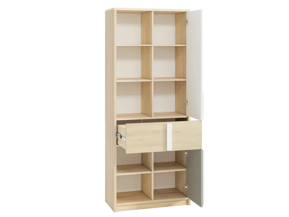 Zestawy Mebli Młodzieżowych>ML Meble Wysoki regał do pokoju młodzieżowego 80 cm DROP