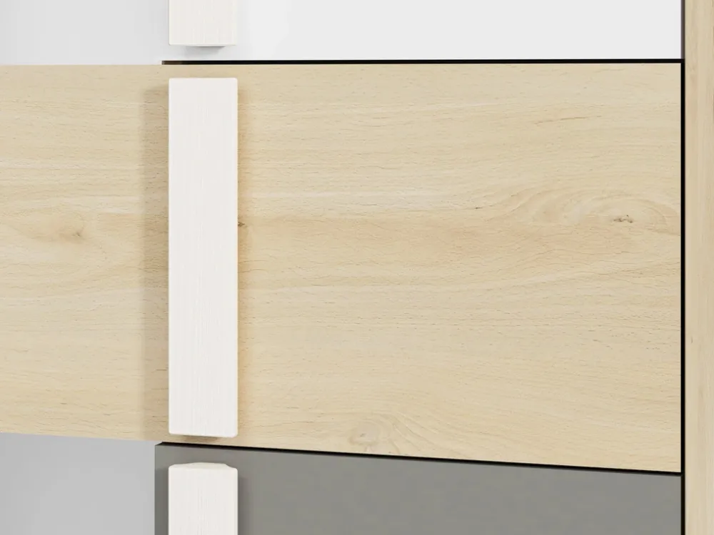 Zestawy Mebli Młodzieżowych>ML Meble Wysoki regał do pokoju młodzieżowego 80 cm DROP