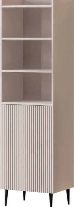 Regały Na Książki|Zestawy Mebli Do Salonu></noscript>JUREK Wysoki regał na książki do salonu 52 cm ASPERO kaszmir