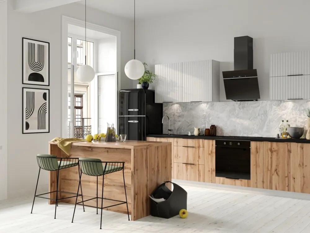 Meble Kuchenne>Stolkar Wyspa kuchenna w kolorze 98 cm dąb artisan