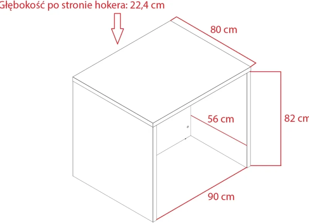 Meble Kuchenne>Stolkar Wyspa kuchenna w kolorze 98 cm dąb artisan
