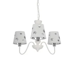 Oświetlenie Pokoju Dziecięcego|Oświetlenie Przedpokoju></noscript>Ledea Żyrandol biały lampa wisząca 3xE14 Batley