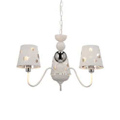 Oświetlenie Pokoju Dziecięcego|Oświetlenie Przedpokoju></noscript>Ledea Żyrandol biały lampa wisząca 3xE14 Batley