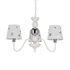 Oświetlenie Pokoju Dziecięcego|Oświetlenie Przedpokoju></noscript>Ledea Żyrandol biały lampa wisząca 3xE14 Batley