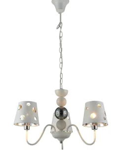 Oświetlenie Pokoju Dziecięcego|Oświetlenie Przedpokoju></noscript>Ledea Żyrandol biały lampa wisząca 3xE14 Batley